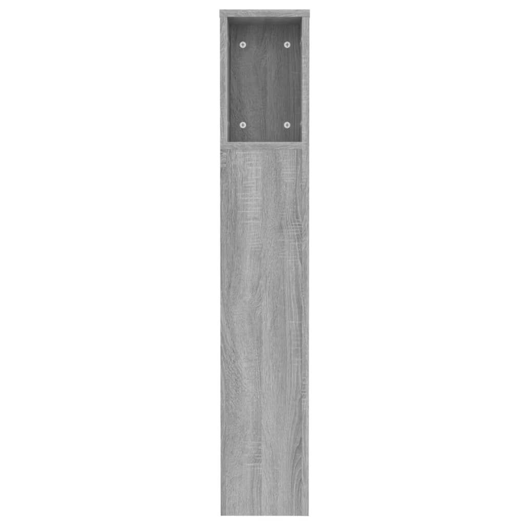 Armoire de tête de lit sonoma gris 120x18,5x102,5 cm - XIOS