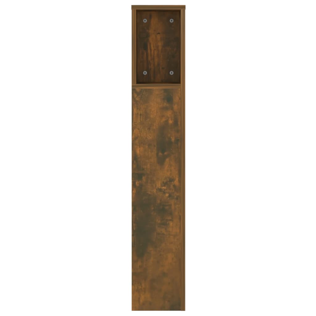 Armoire de tête de lit Chêne fumé 140x18,5x104,5 cm - XIOS
