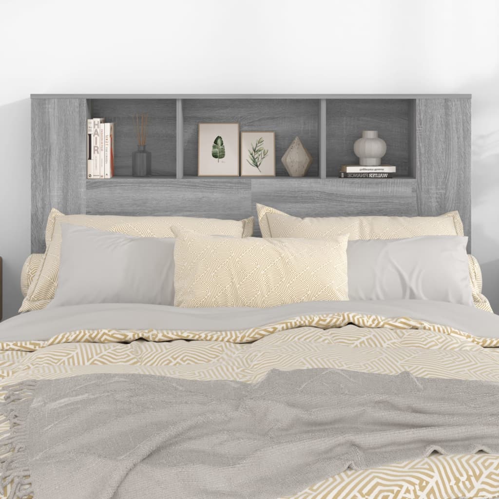 Armoire de tête de lit Sonoma gris 140x18,5x104,5 cm - XIOS