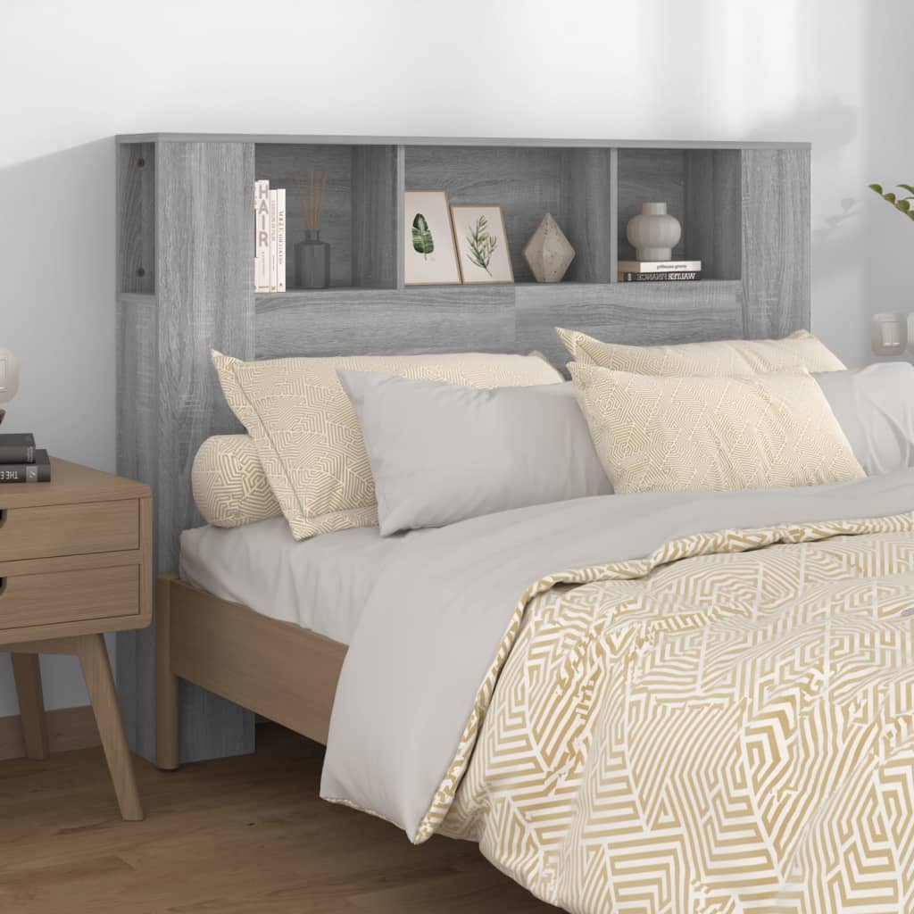 Armoire de tête de lit Sonoma gris 140x18,5x104,5 cm - XIOS