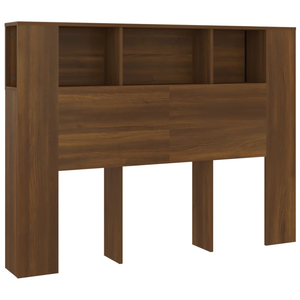 Armoire de tête de lit Chêne marron 140x18,5x104,5 cm - XIOS