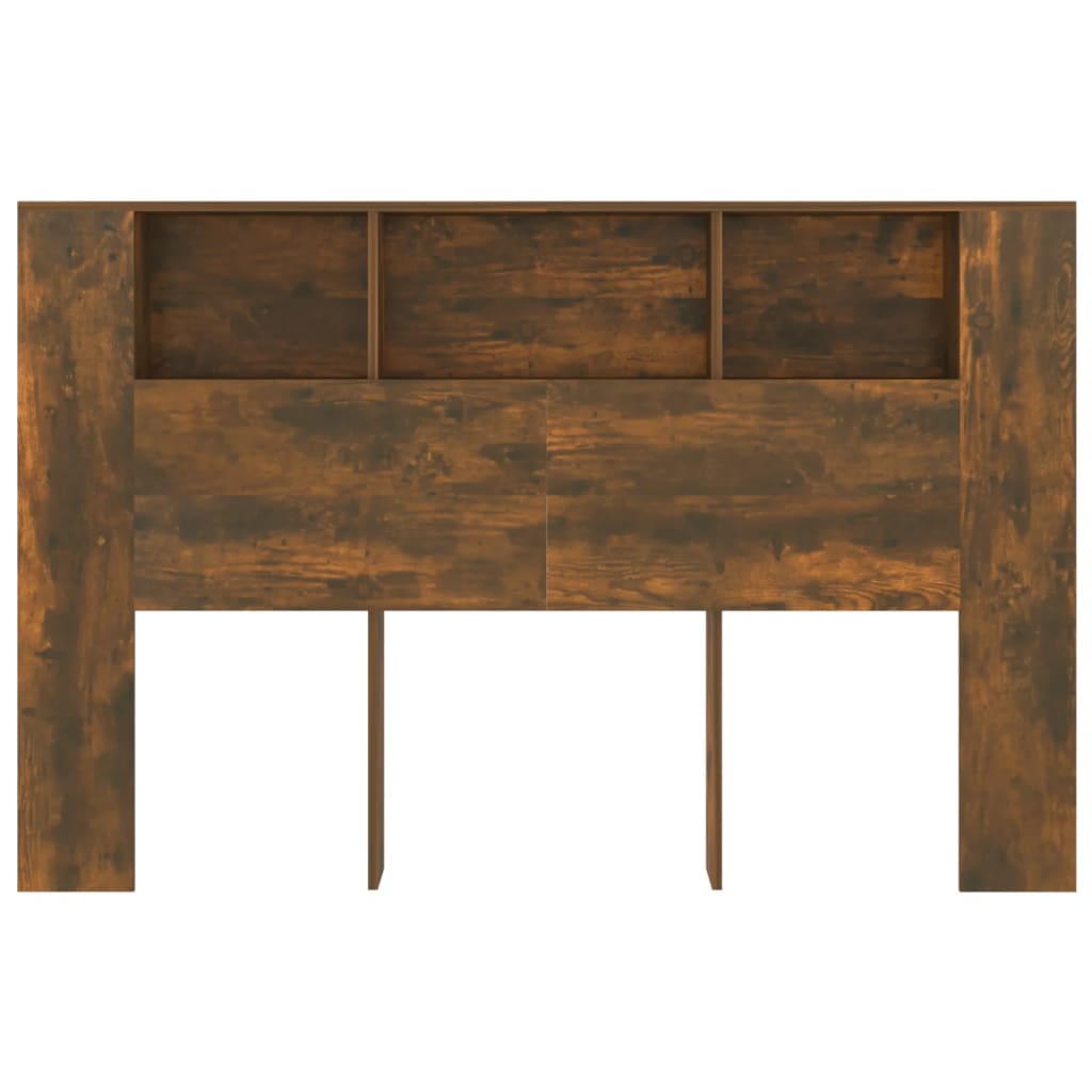Armoire de tête de lit chêne fumé 160x18,5x104,5 cm - XIOS