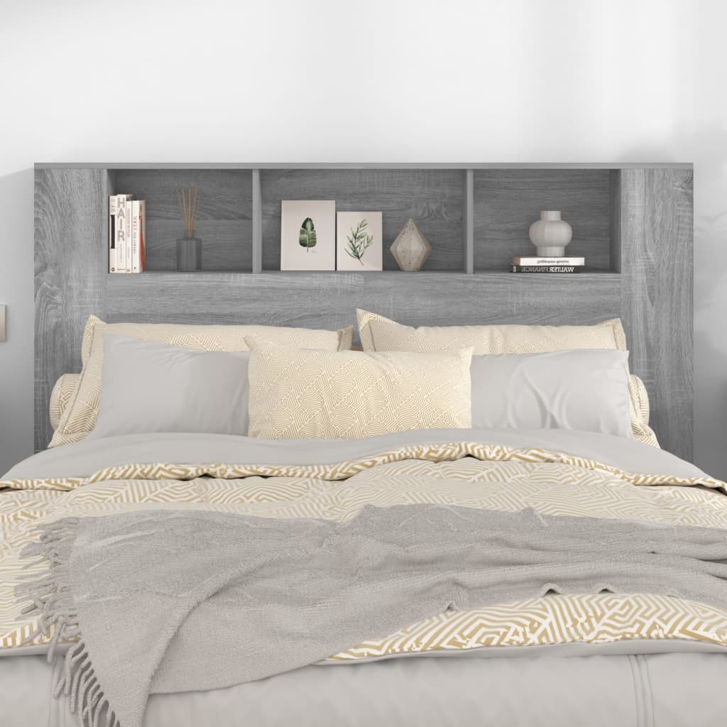 Armoire de tête de lit Sonoma gris 160x18,5x104,5 cm - XIOS