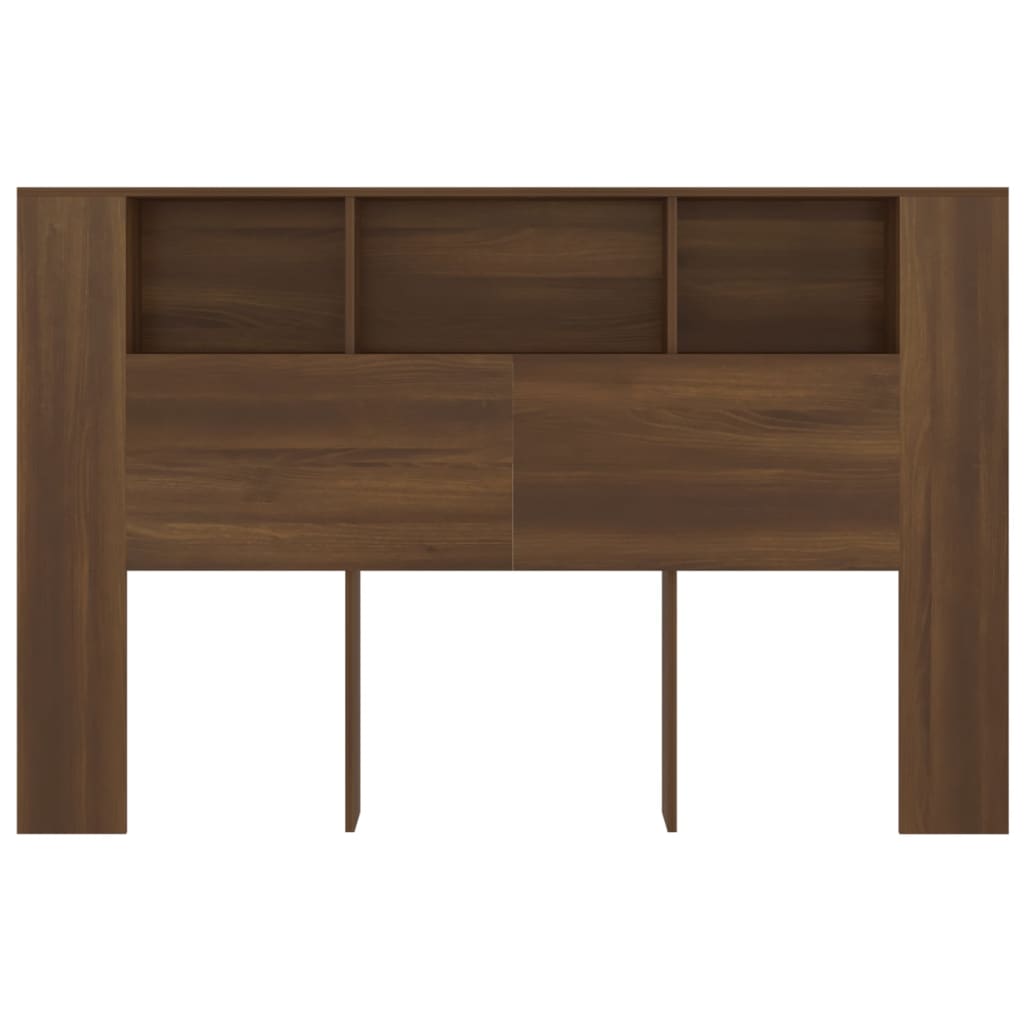 Armoire de tête de lit chêne marron 160x18,5x104,5 cm - XIOS