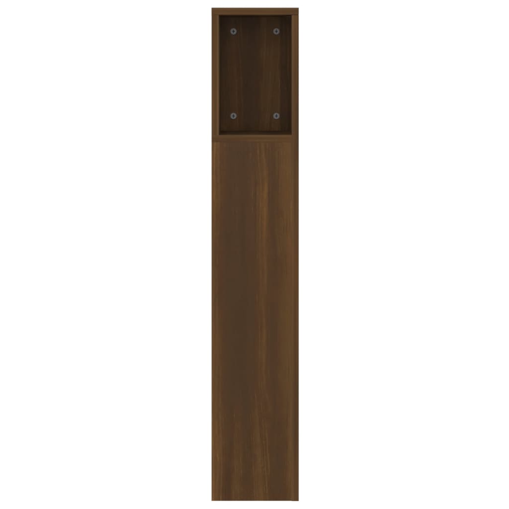 Armoire de tête de lit chêne marron 160x18,5x104,5 cm - XIOS