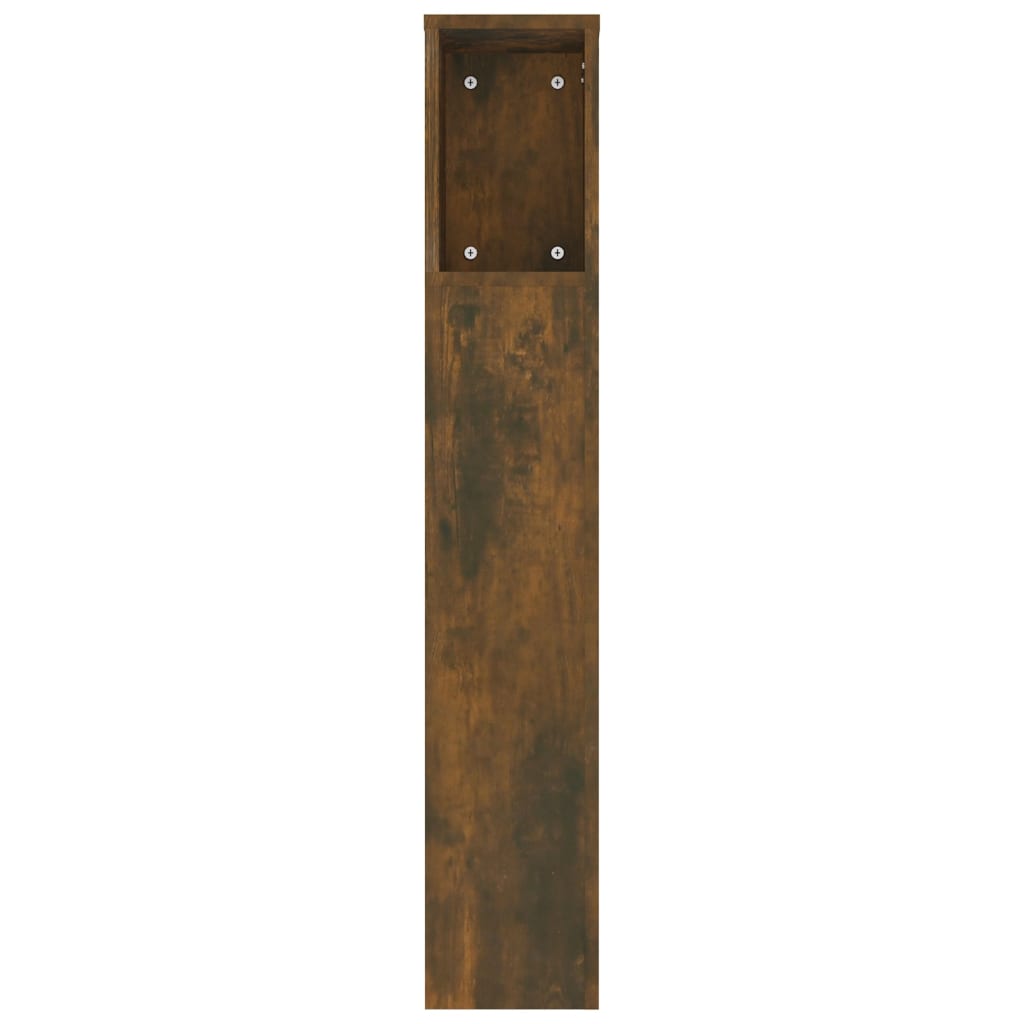 Armoire de tête de lit Chêne fumé 180x18,5x104,5 cm - XIOS