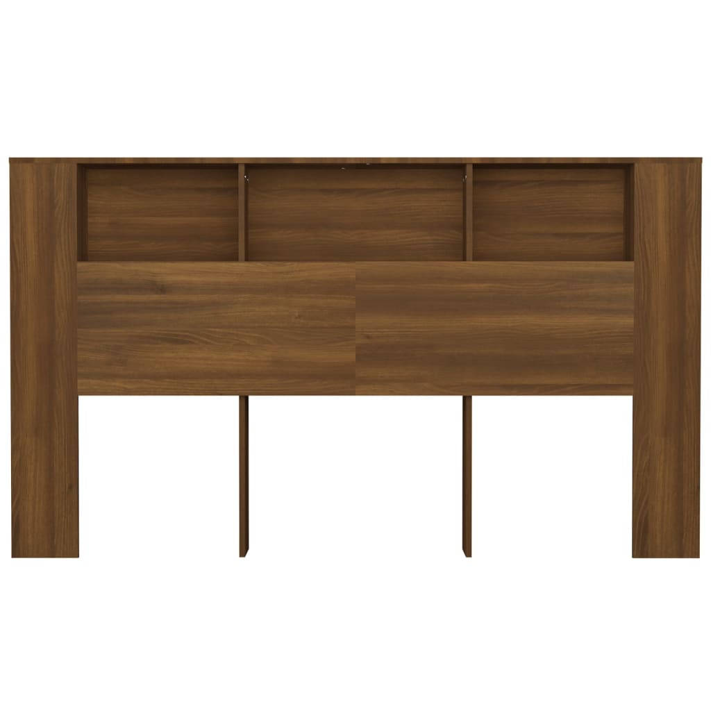 Armoire de tête de lit Chêne marron 180x18,5x104,5 cm - XIOS