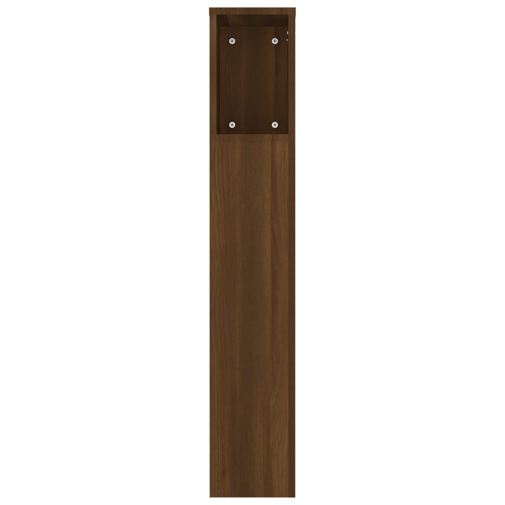 Armoire de tête de lit Chêne marron 180x18,5x104,5 cm - XIOS