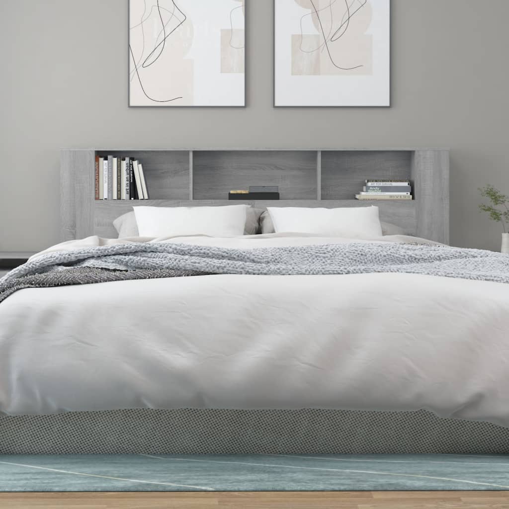 Armoire de tête de lit Sonoma gris 200x18,5x104,5 cm - XIOS