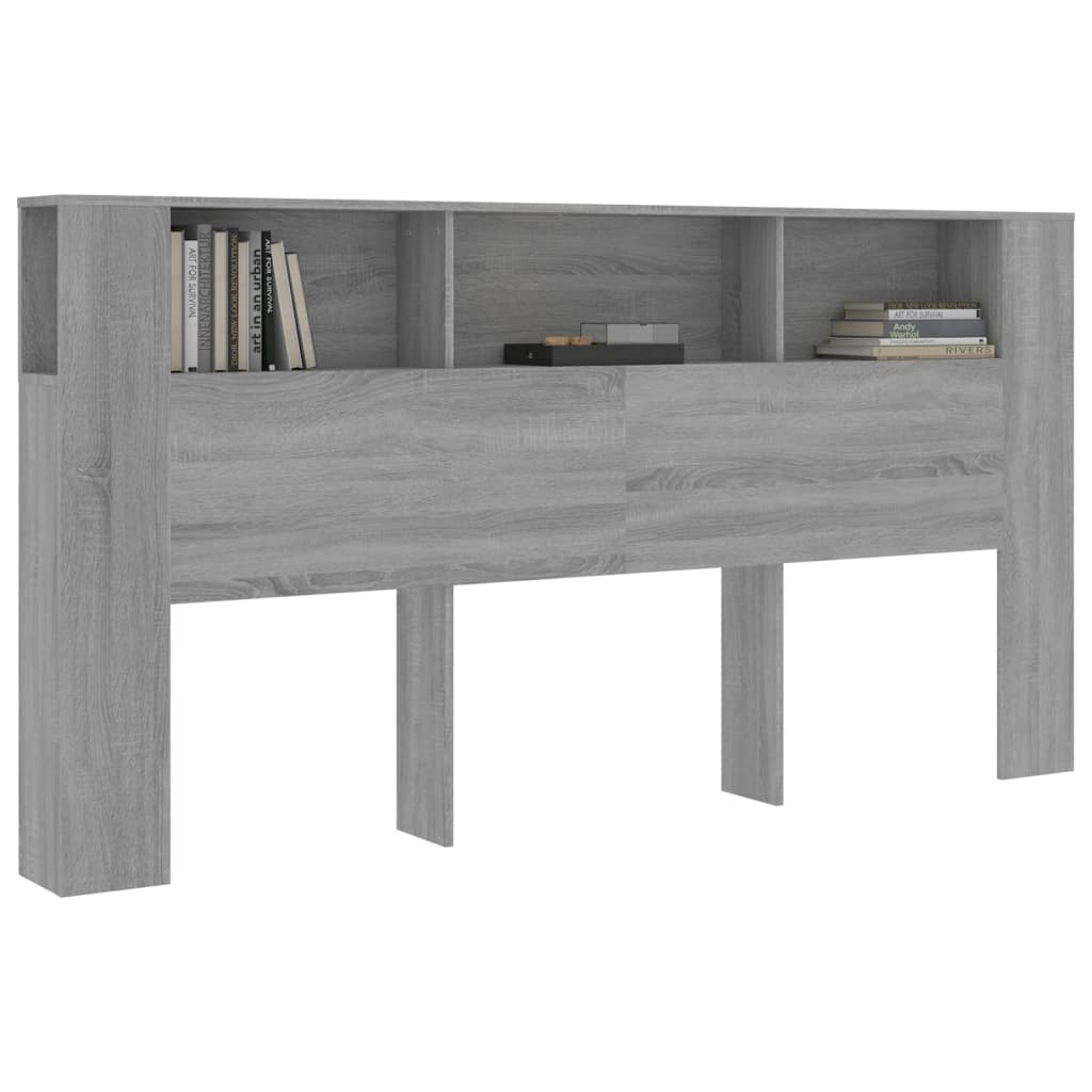 Armoire de tête de lit Sonoma gris 200x18,5x104,5 cm - XIOS