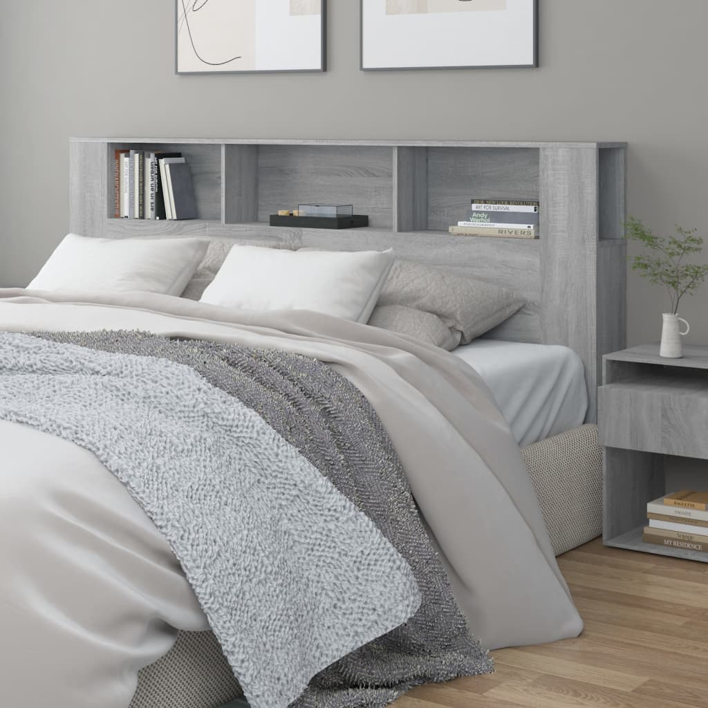 Armoire de tête de lit Sonoma gris 200x18,5x104,5 cm - XIOS