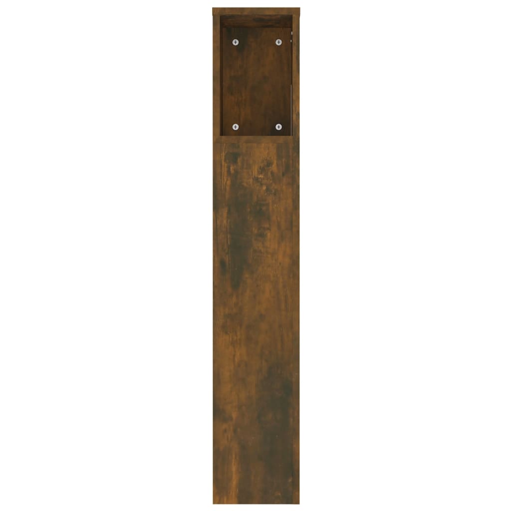Armoire de tête de lit Chêne fumé 220x18,5x104,5 cm - XIOS