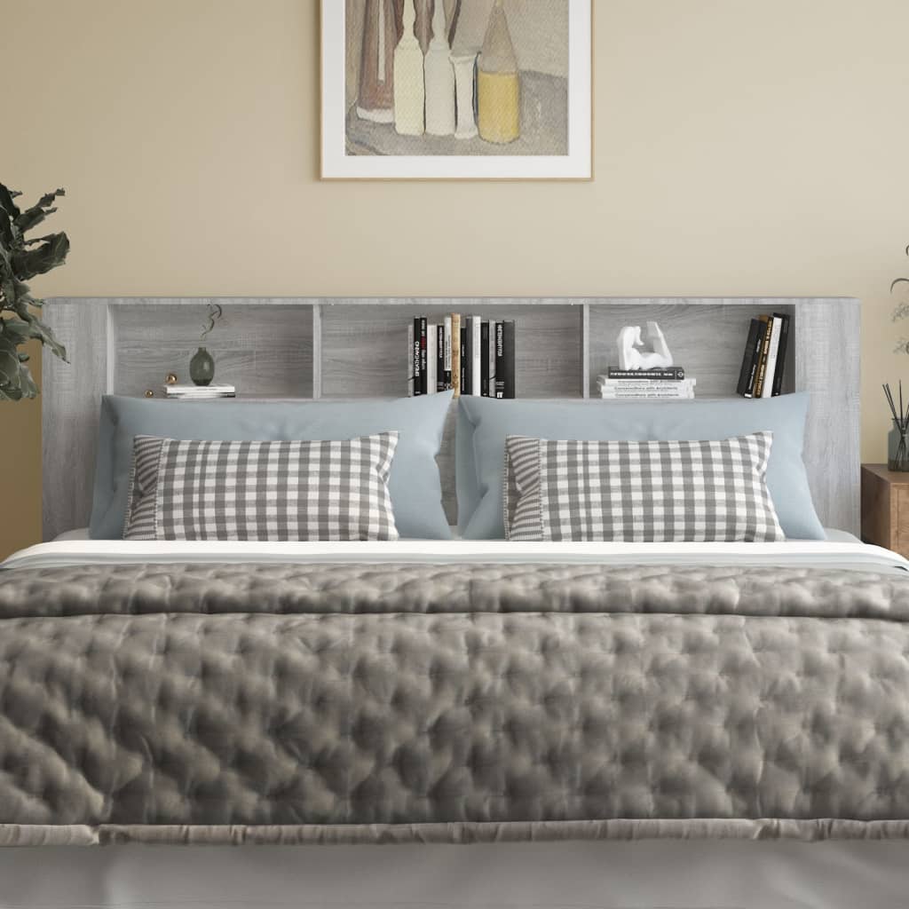 Armoire de tête de lit Sonoma gris 220x18,5x104,5 cm - XIOS