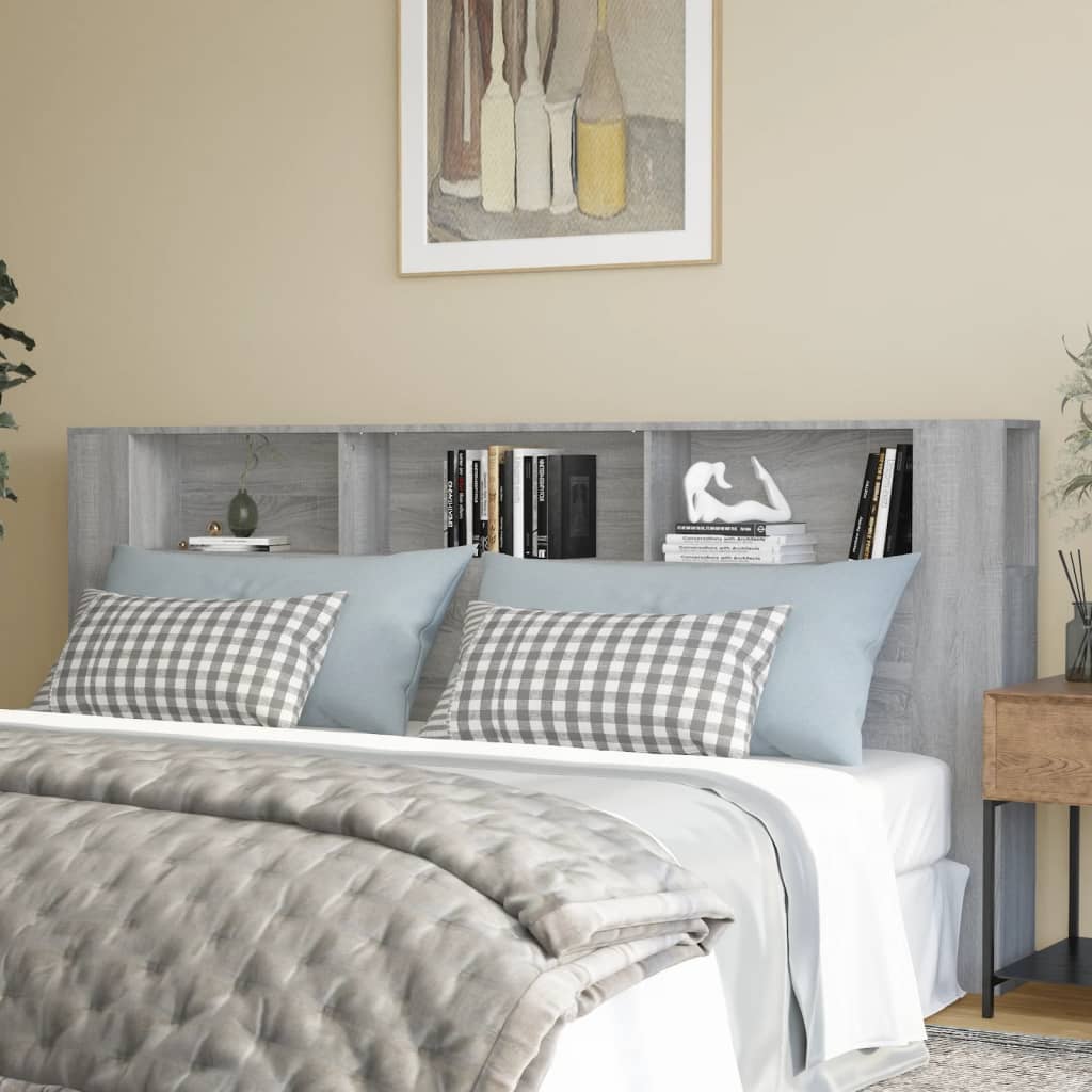 Armoire de tête de lit Sonoma gris 220x18,5x104,5 cm - XIOS
