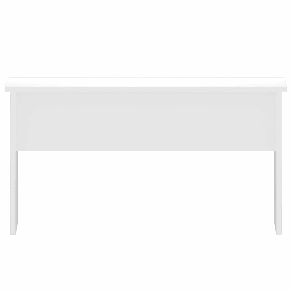 Table basse blanc brillant 80x50,5x41,5 cm bois d'ingénierie - XIOS