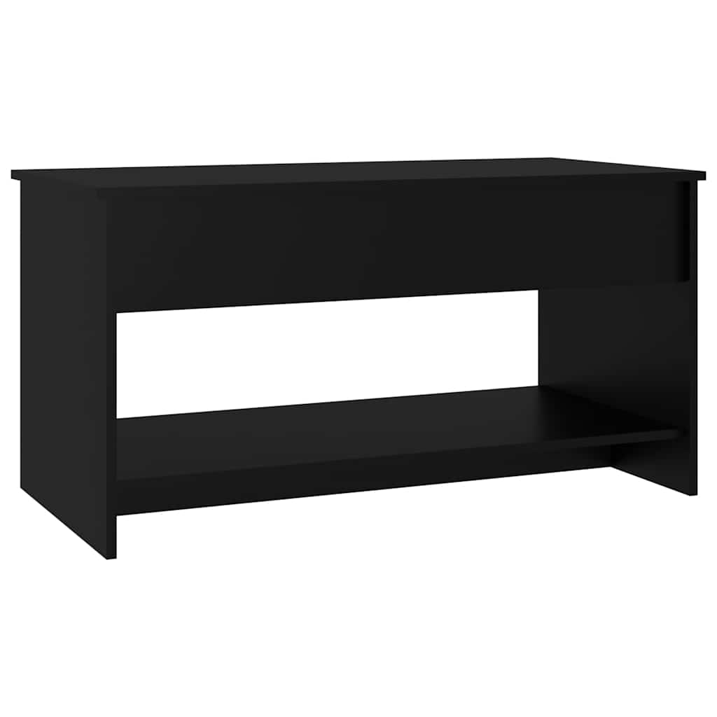 Table basse noir 102x50x52,5 cm bois d'ingénierie - XIOS