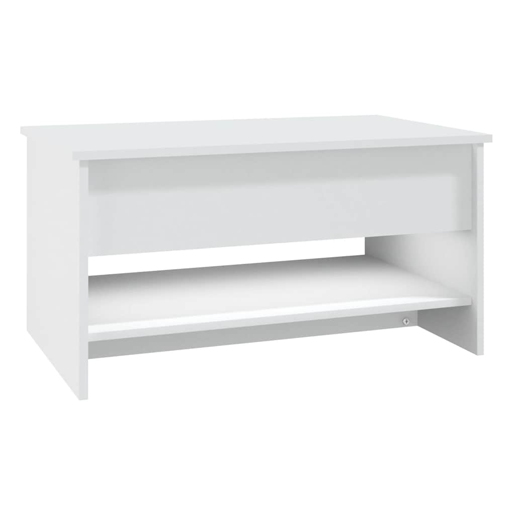 Table basse Blanc 80x50x40 cm Bois d'ingénierie - XIOS