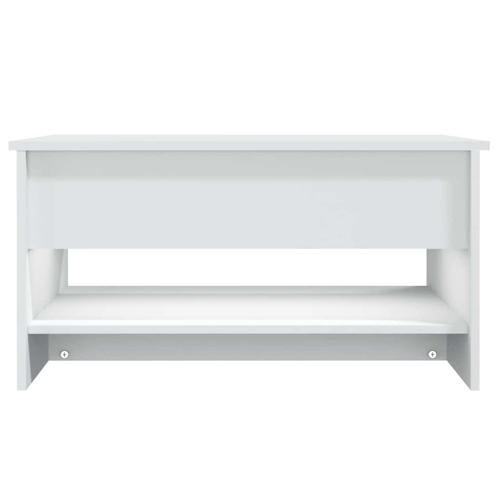 Table basse Blanc 80x50x40 cm Bois d'ingénierie - XIOS