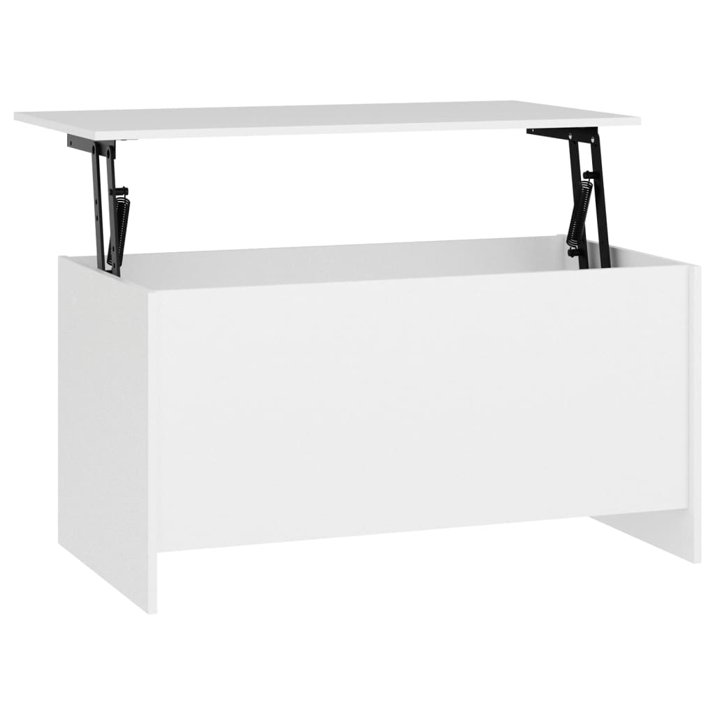 Table basse Blanc 102x55,5x52,5 cm Bois d'ingénierie - XIOS