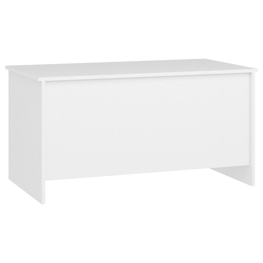 Table basse Blanc 102x55,5x52,5 cm Bois d'ingénierie - XIOS