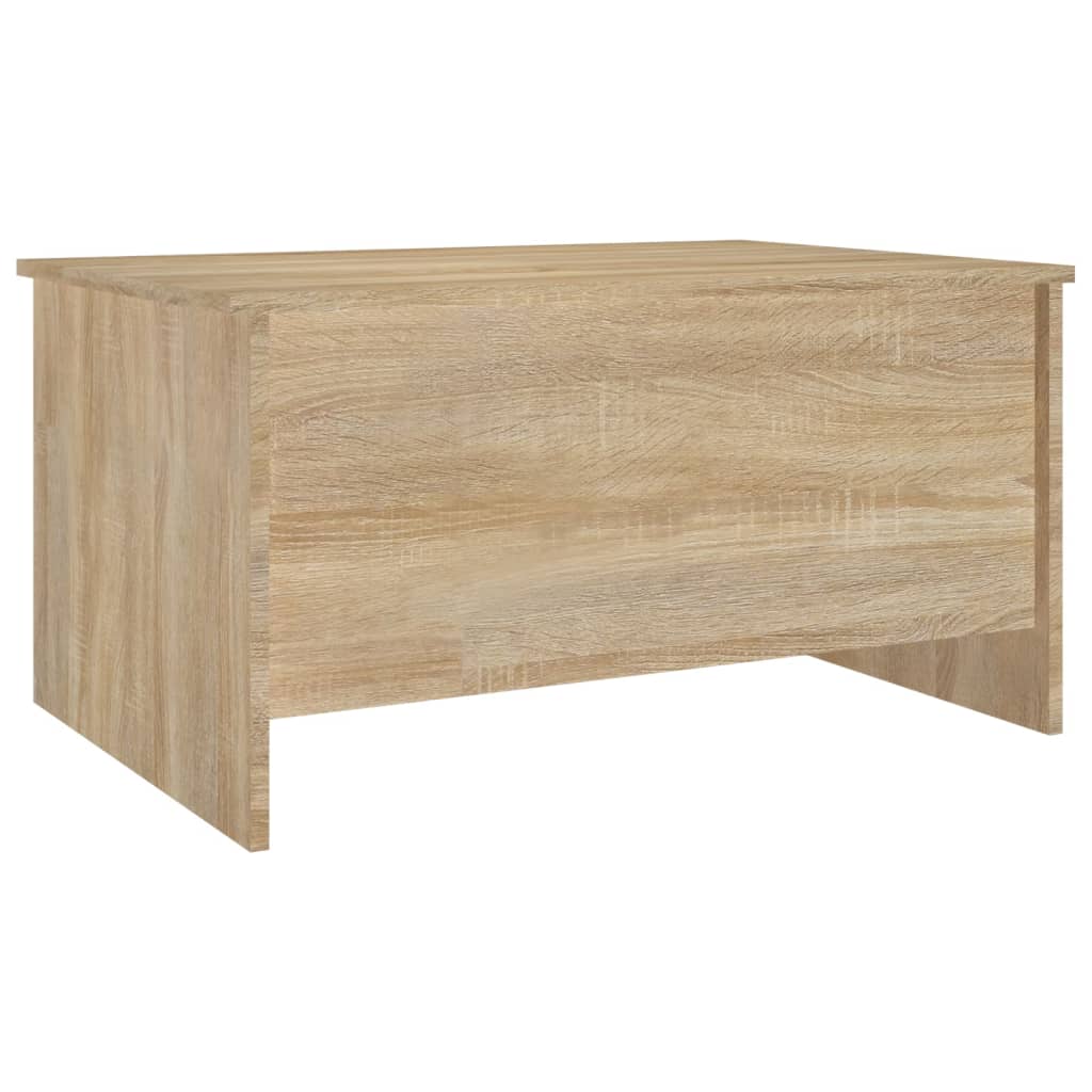 Table basse chêne sonoma 80x55,5x41,5 cm bois d'ingénierie - XIOS