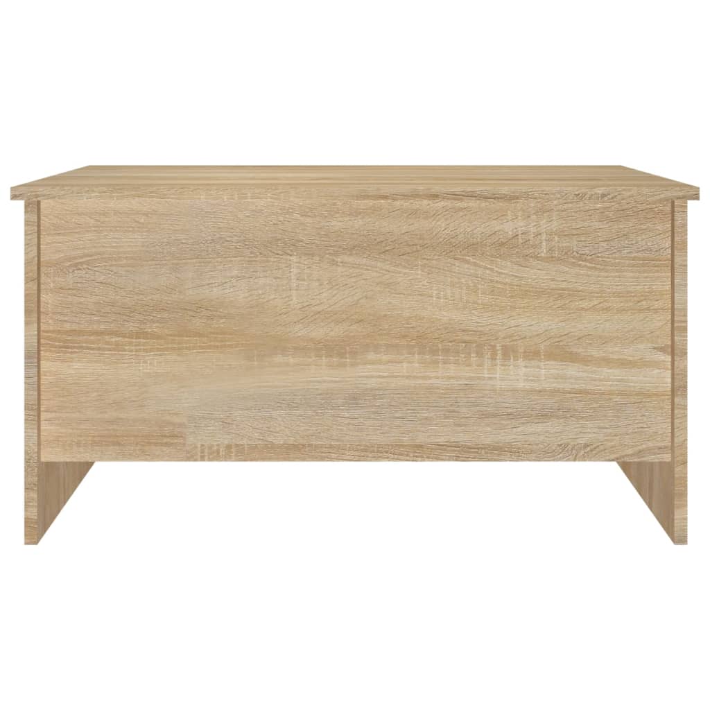 Table basse chêne sonoma 80x55,5x41,5 cm bois d'ingénierie - XIOS