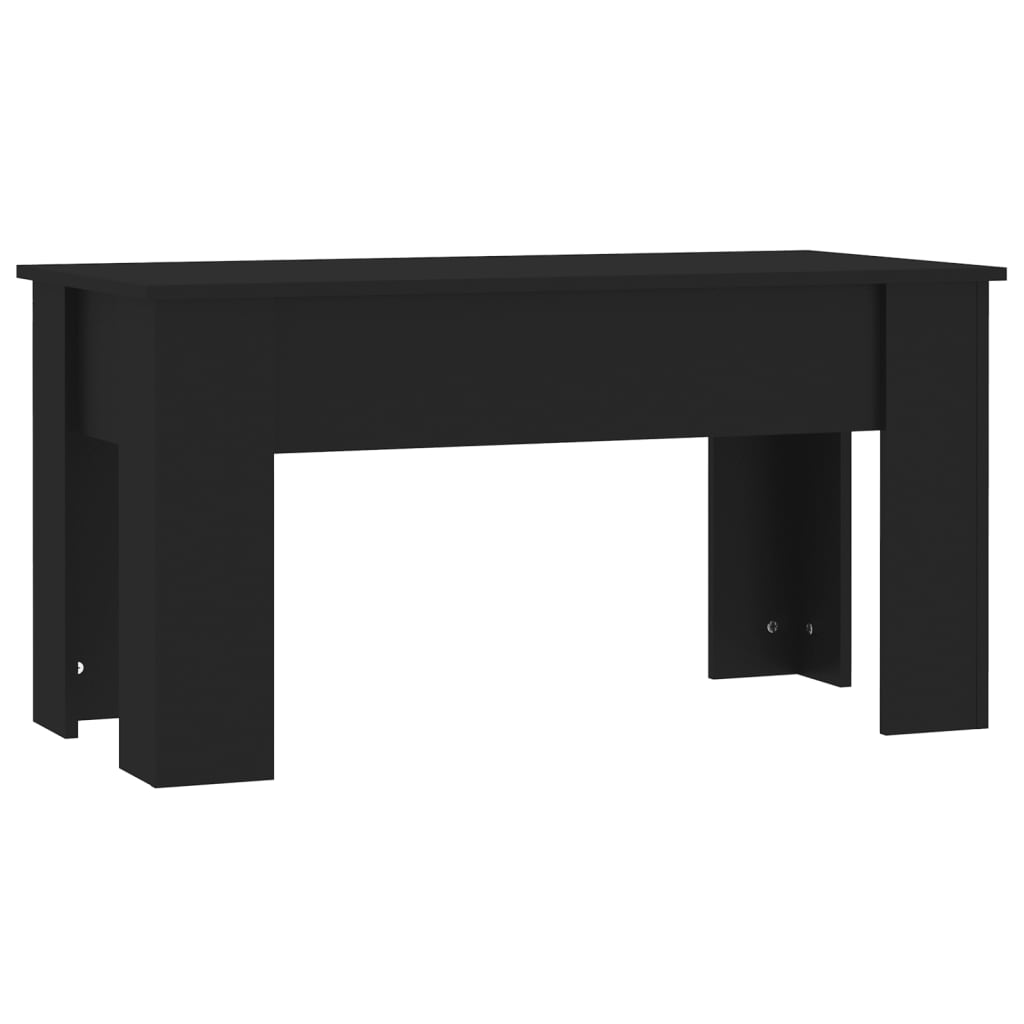 Table basse noir 101x49x52 cm bois d'ingénierie - XIOS