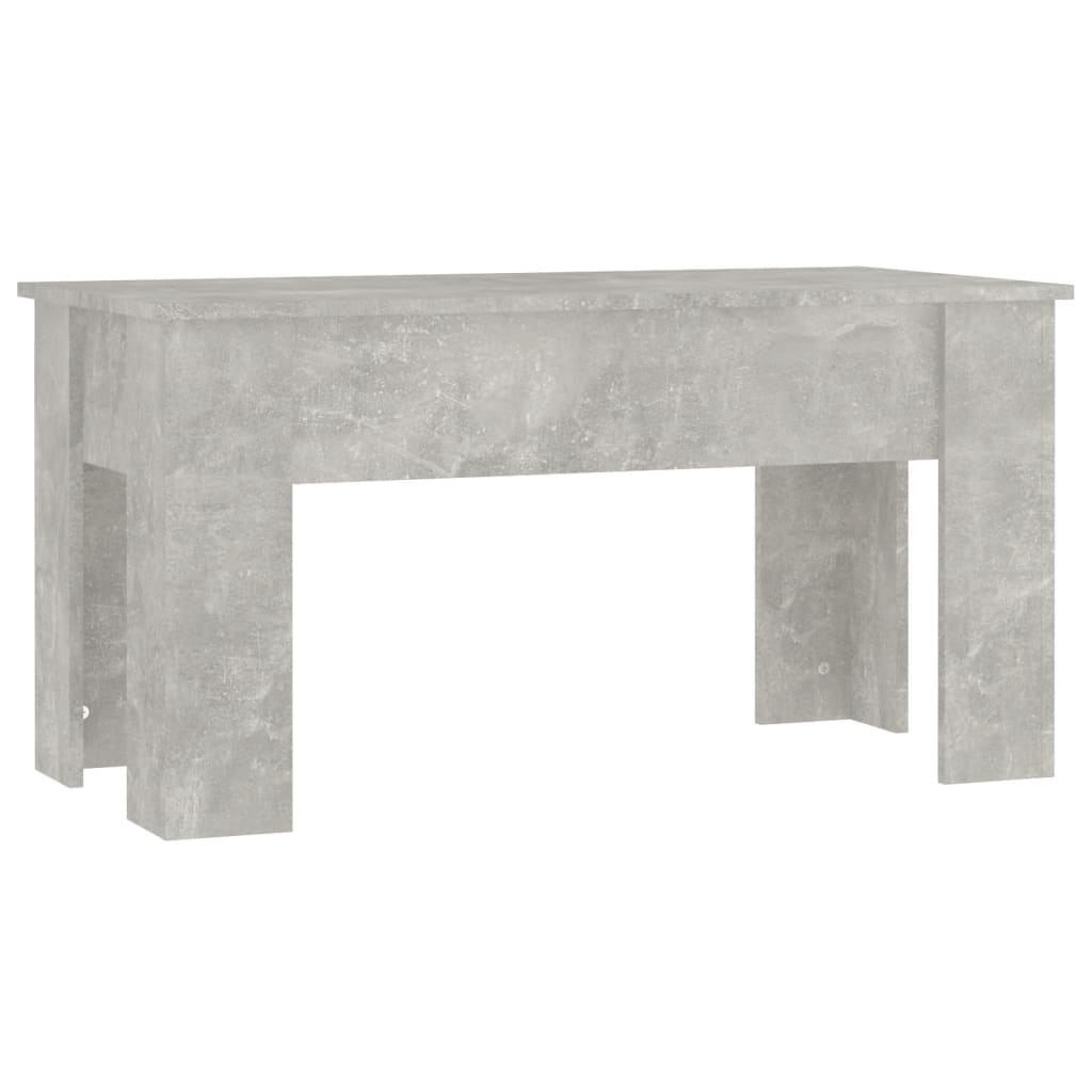 Table basse gris béton 101x49x52 cm bois d'ingénierie - XIOS