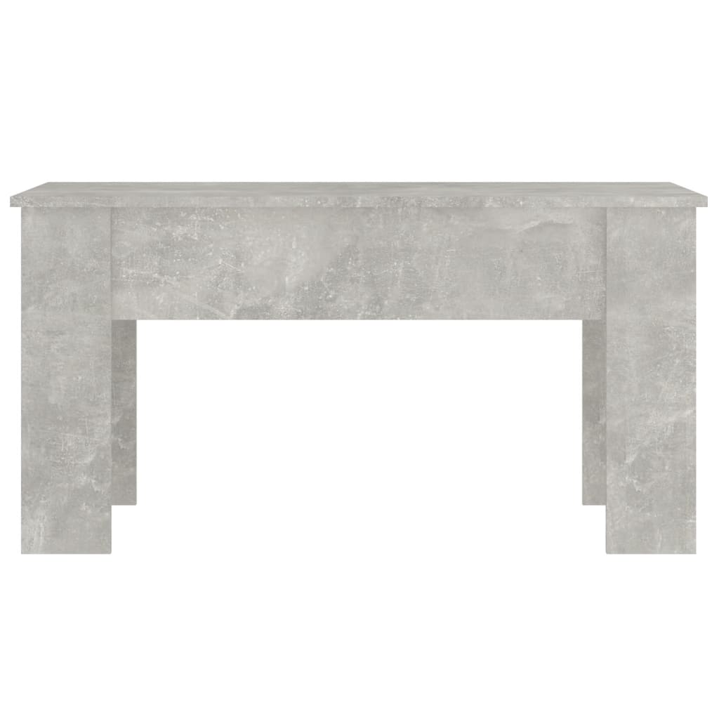Table basse gris béton 101x49x52 cm bois d'ingénierie - XIOS