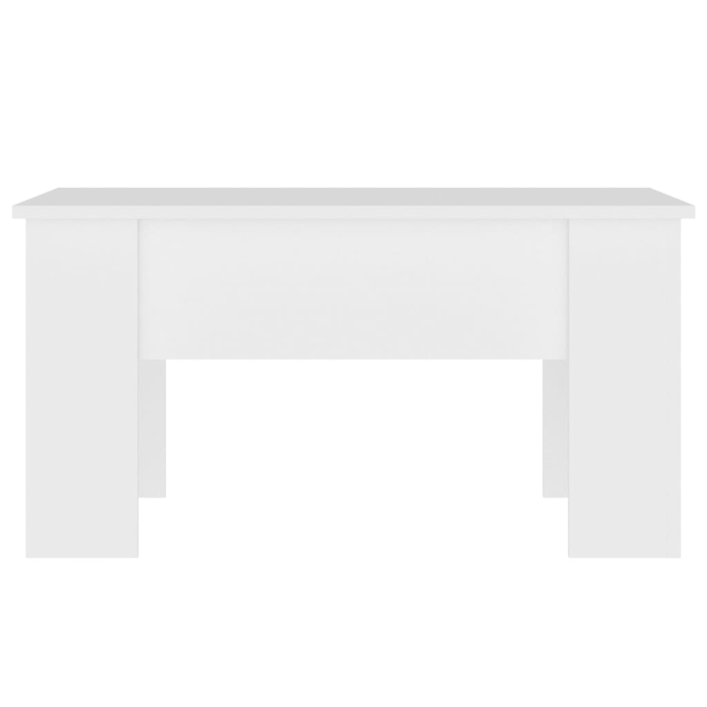 Table basse Blanc 79x49x41 cm Bois d'ingénierie - XIOS