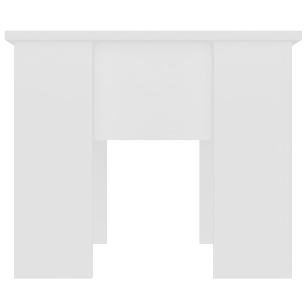 Table basse Blanc 79x49x41 cm Bois d'ingénierie - XIOS