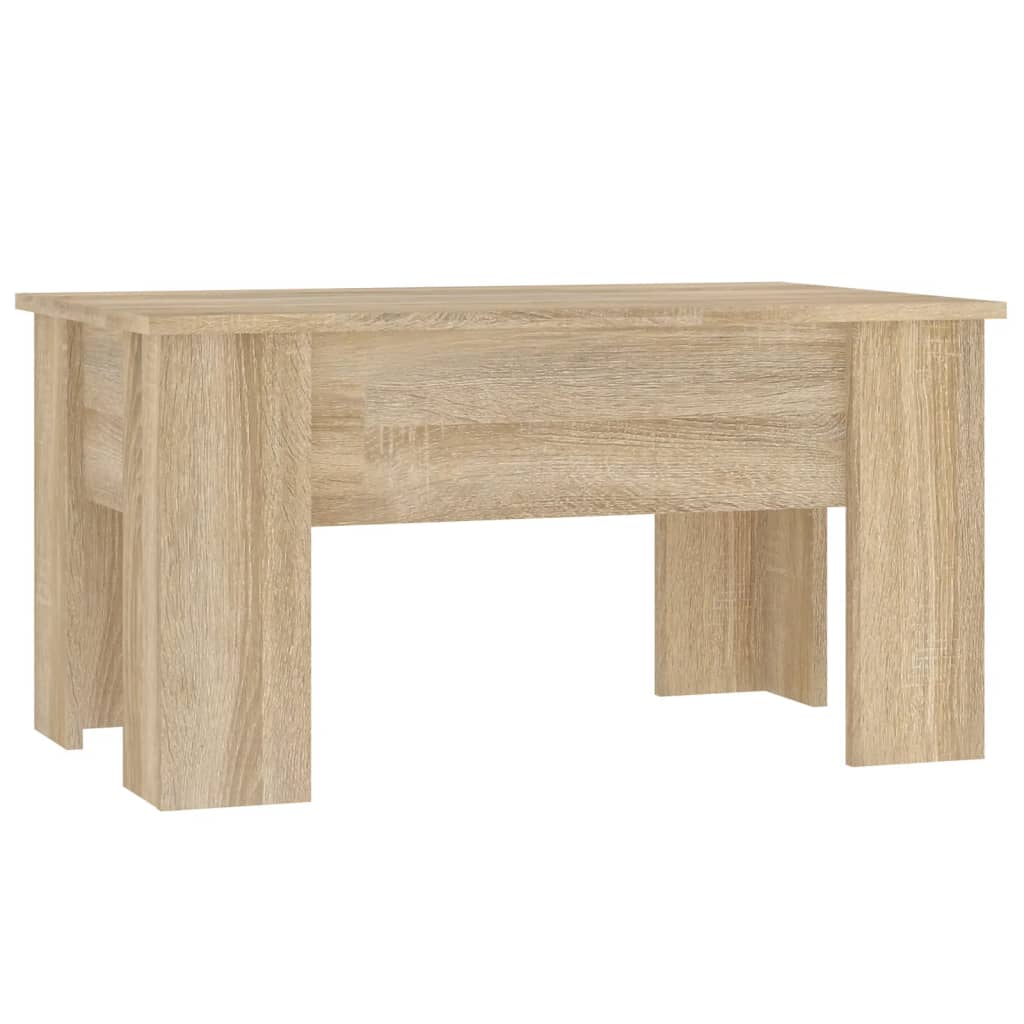 Table basse chêne sonoma 79x49x41 cm bois d'ingénierie - XIOS