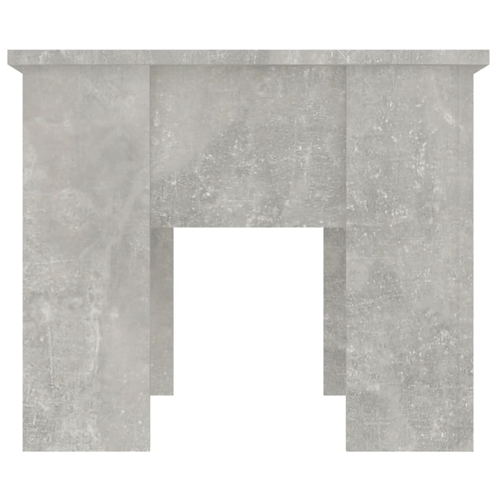 Table basse gris béton 79x49x41 cm bois d'ingénierie