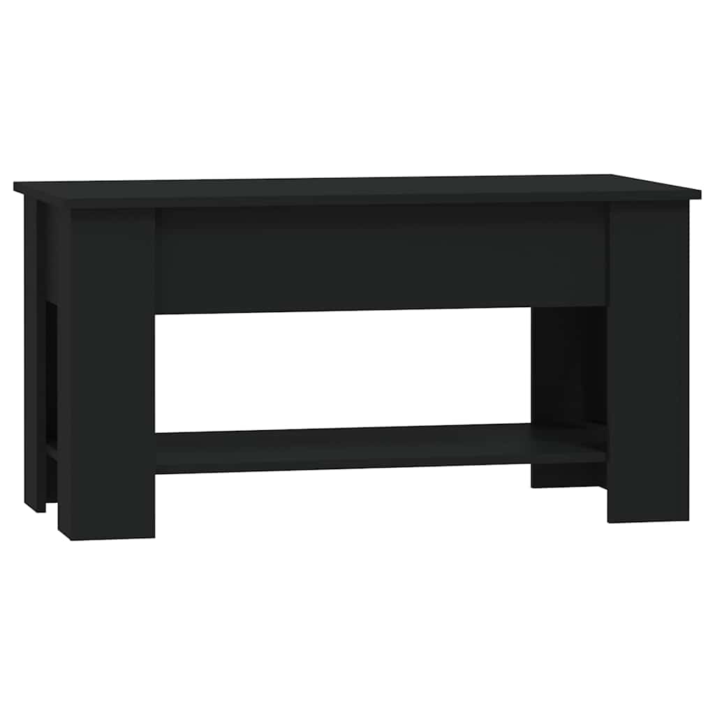 Table basse noir 101x49x52 cm bois d'ingénierie - XIOS
