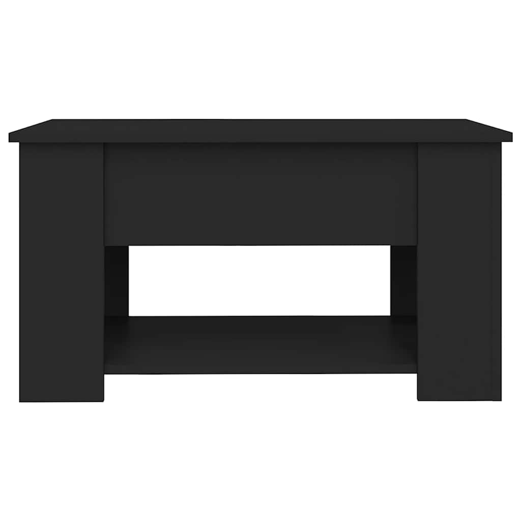Table basse noir 79x49x41 cm bois d'ingénierie - XIOS