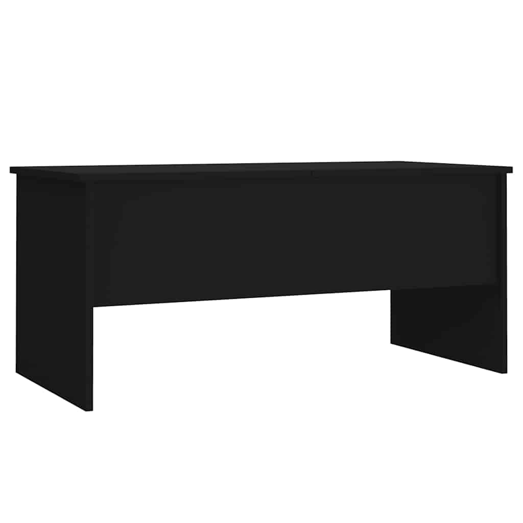 Table basse noir 102x50,5x46,5 cm bois d'ingénierie - XIOS
