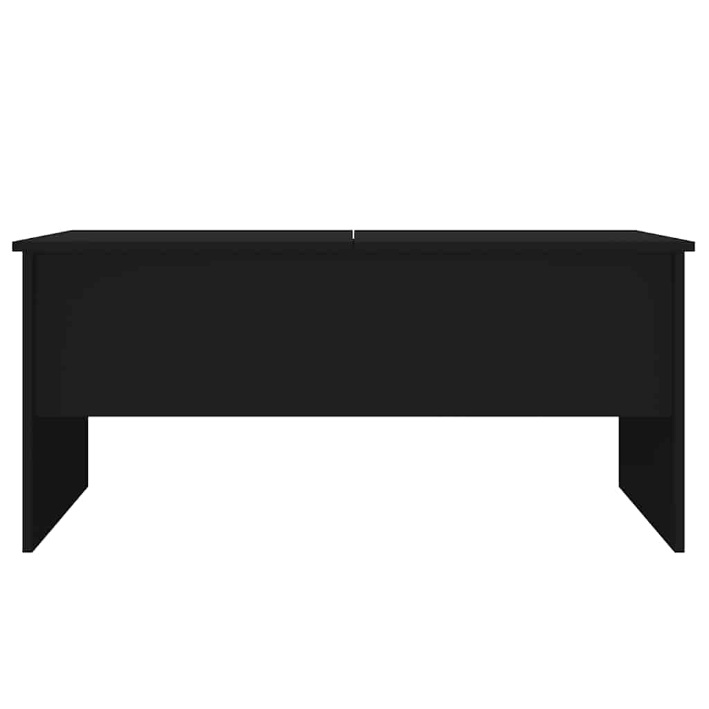 Table basse noir 102x50,5x46,5 cm bois d'ingénierie - XIOS