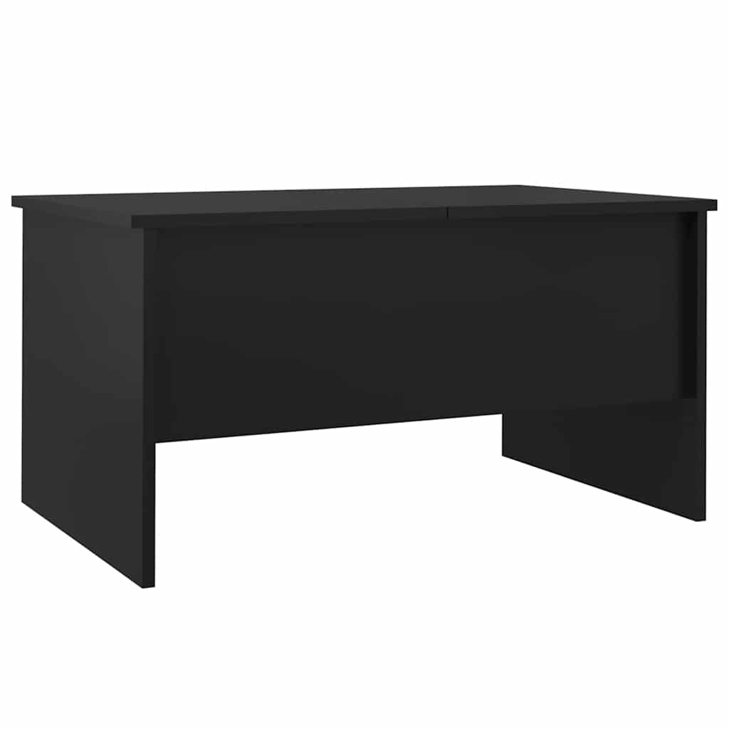 Table basse noir 80x50x42,5 cm bois d'ingénierie - XIOS