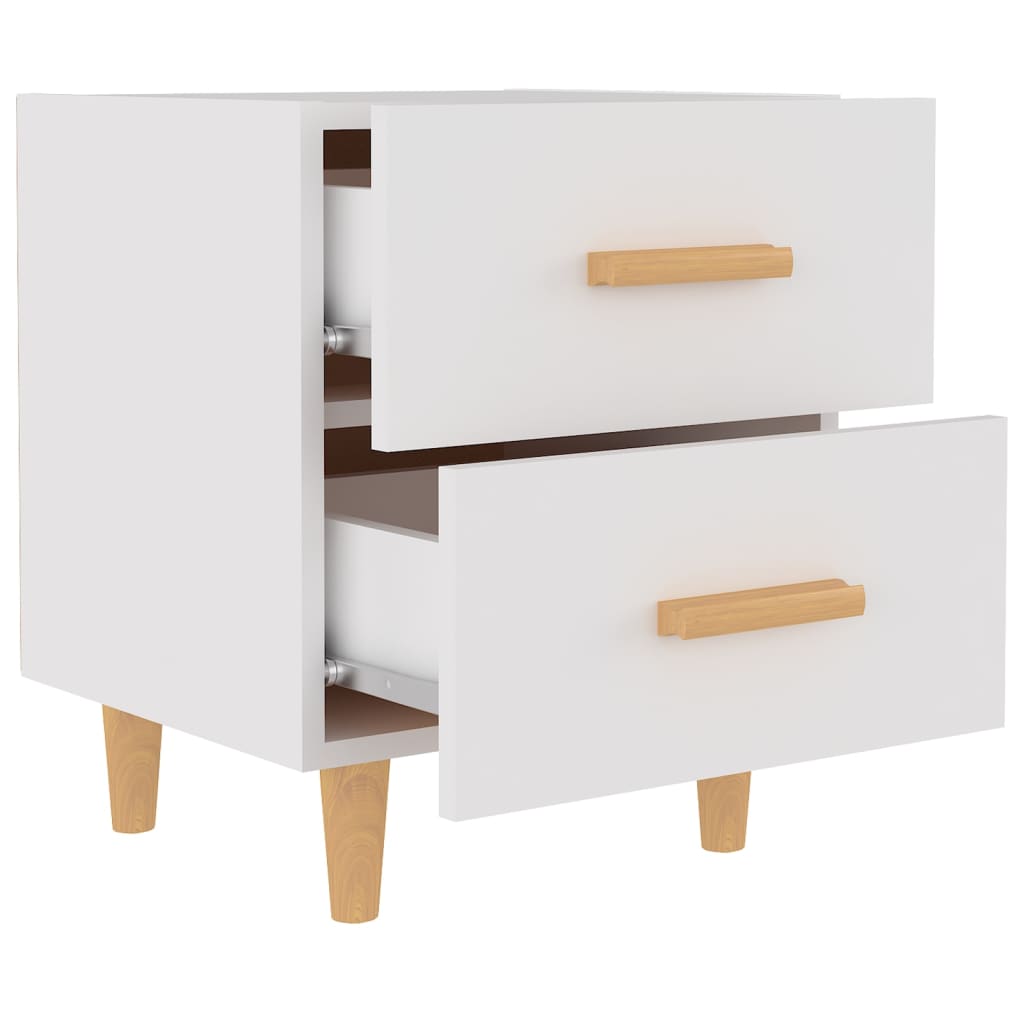 Tables de chevet 2 pcs Blanc 40x35x47,5 cm - XIOS