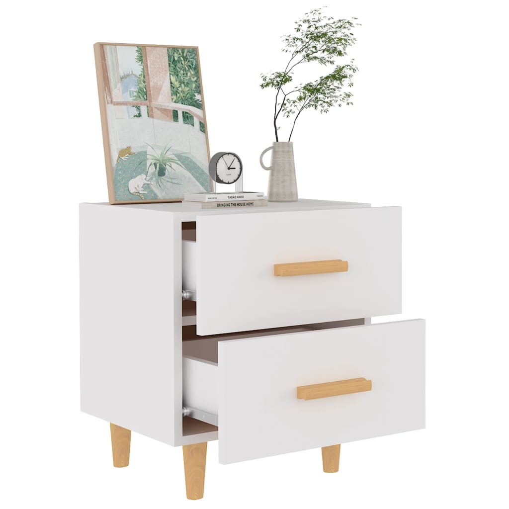 Tables de chevet 2 pcs Blanc 40x35x47,5 cm - XIOS