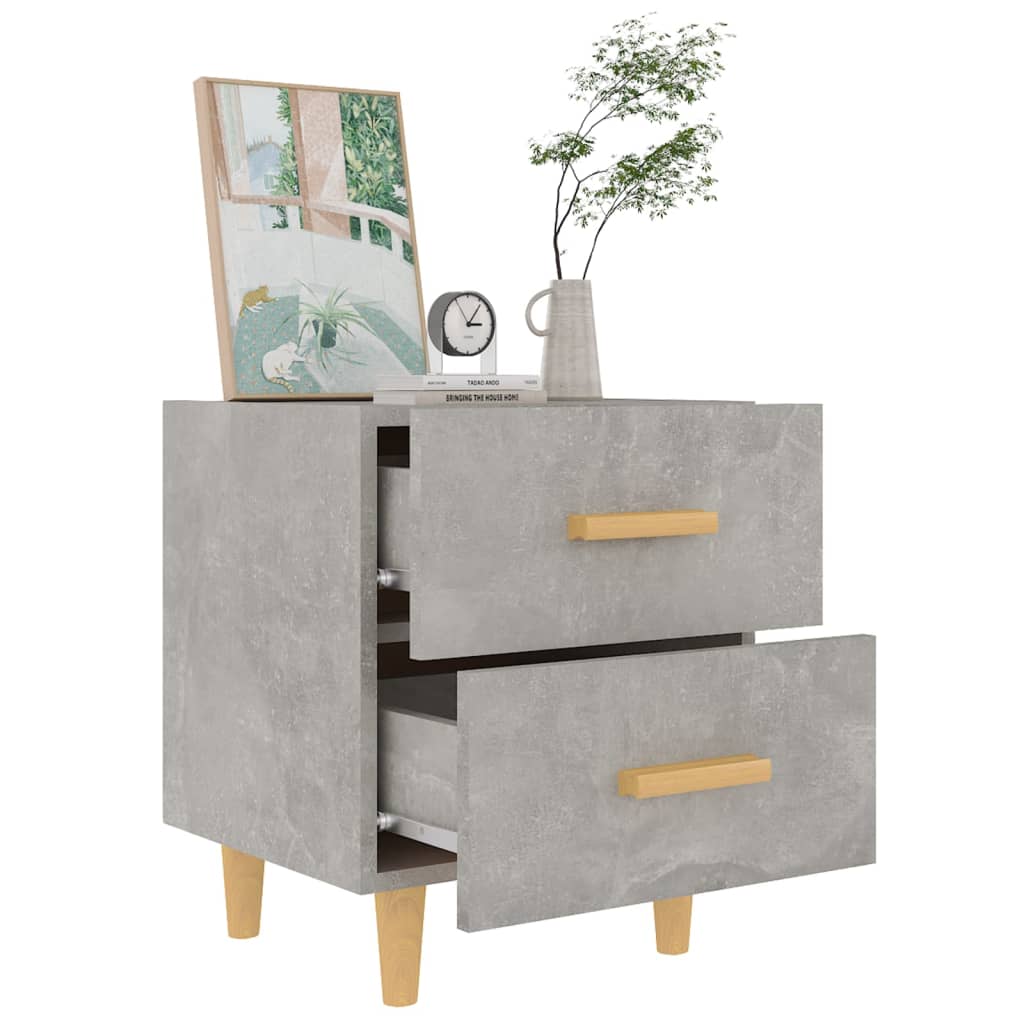 Table de chevet Gris béton 40x35x47,5 cm - XIOS