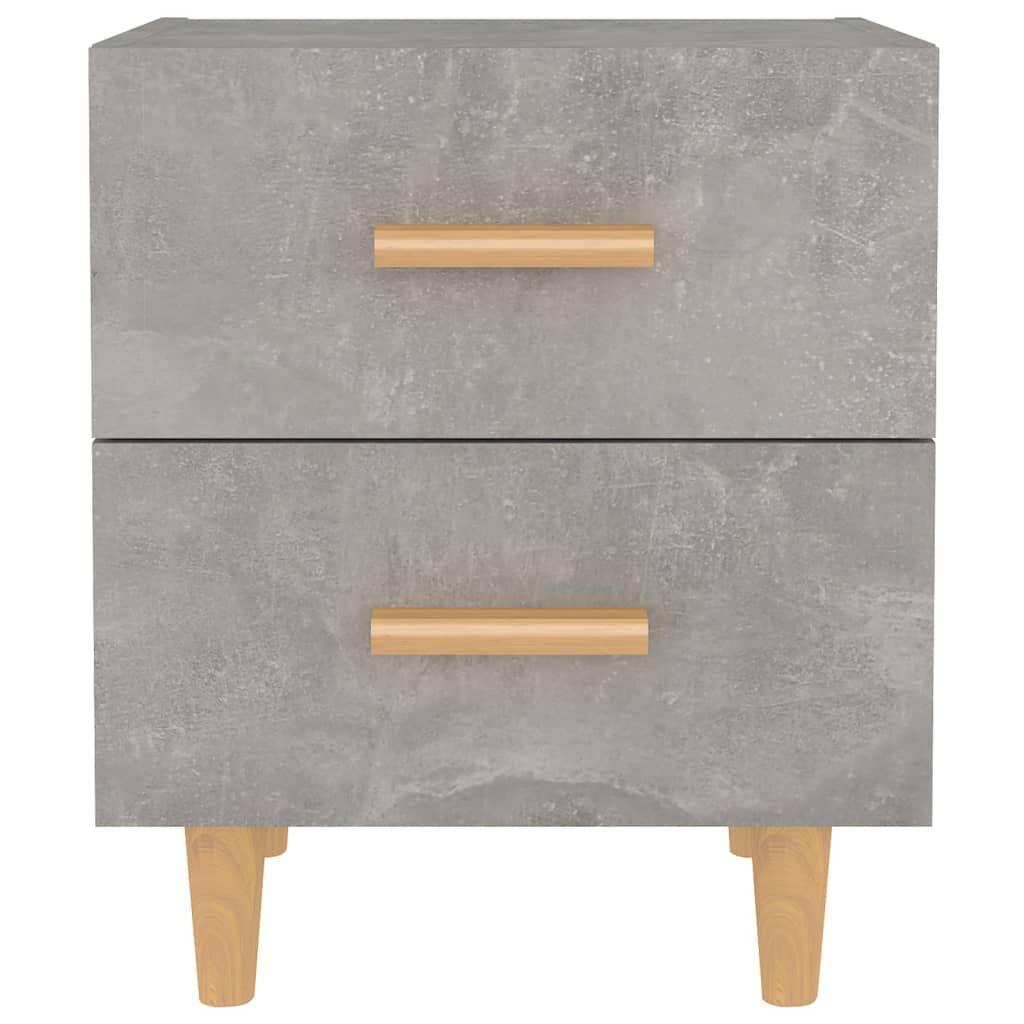 Tables de chevet 2 pcs Gris béton 40x35x47,5 cm - XIOS