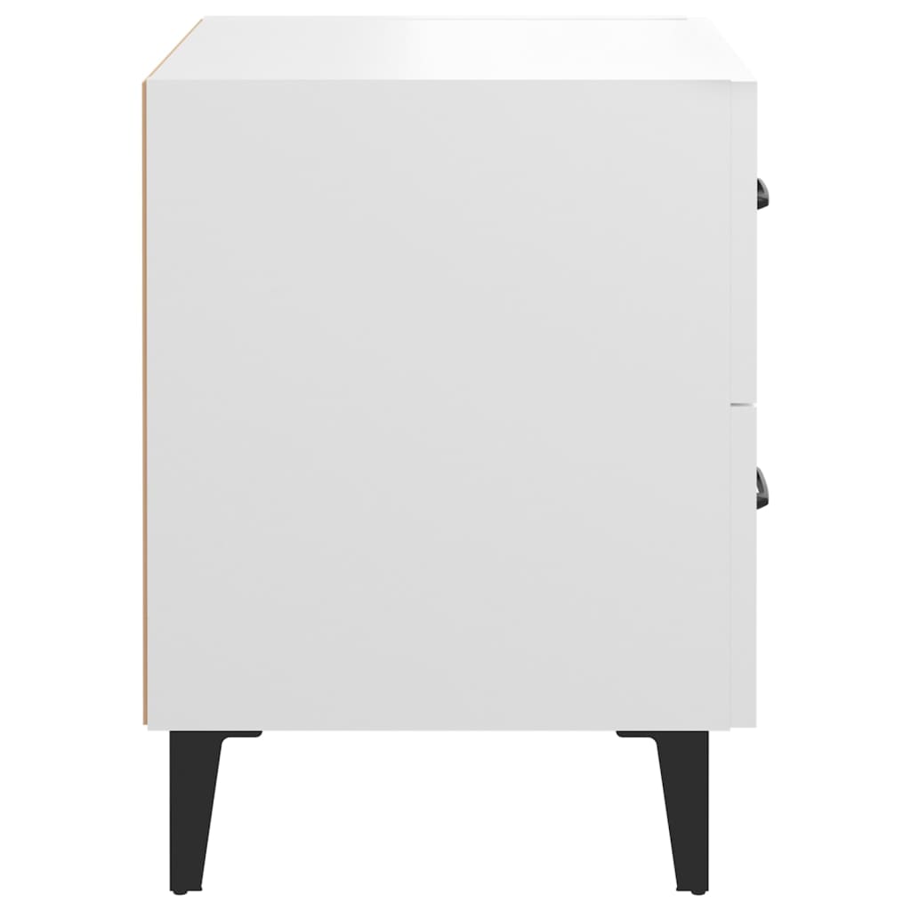 Tables de chevet 2 pcs Blanc 40x35x47,5 cm - XIOS