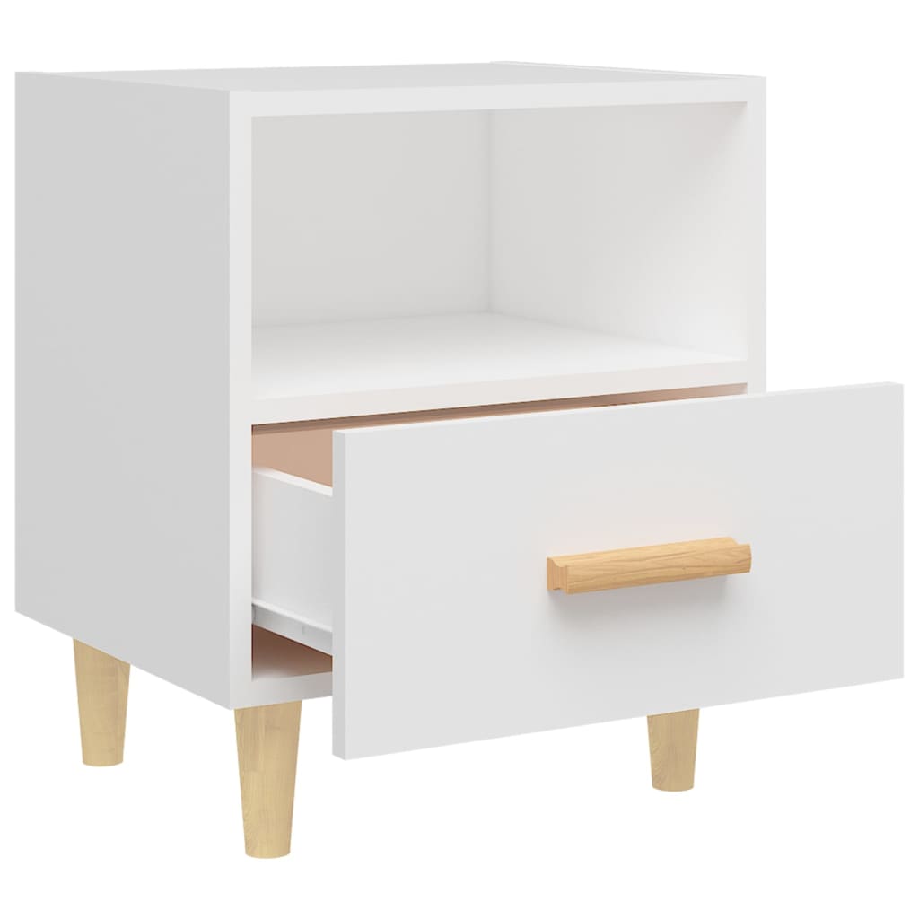 Table de chevet Blanc 40x35x47 cm - XIOS