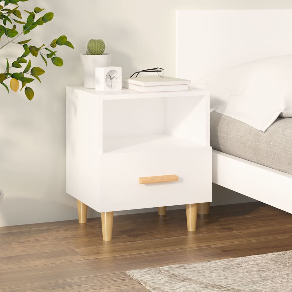 Table de chevet Blanc 40x35x47 cm - XIOS