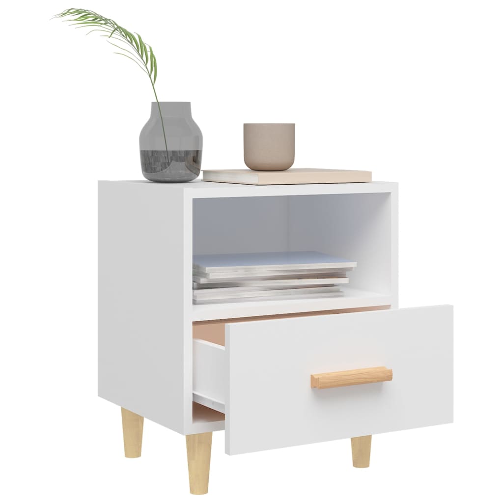 Tables de chevet 2 pcs Blanc 40x35x47 cm - XIOS