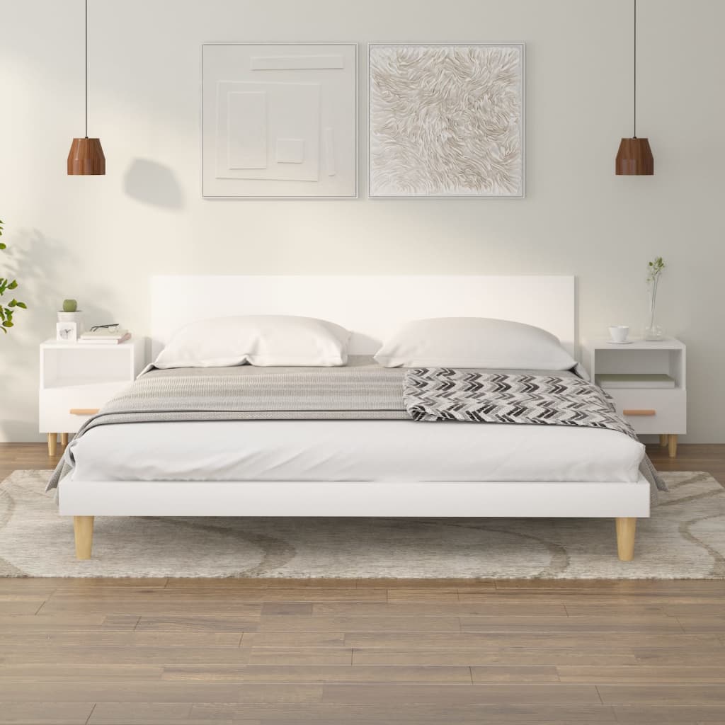Tables de chevet 2 pcs Blanc 40x35x47 cm - XIOS