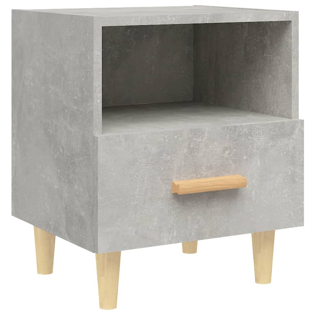 Table de chevet Gris béton 40x35x47 cm - XIOS
