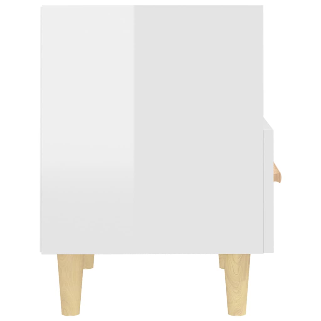 Tables de chevet 2 pcs blanc brillant 40x35x47 cm - XIOS