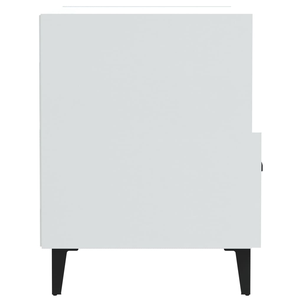 Tables de chevet 2 pcs Blanc brillant Bois d'ingénierie - XIOS